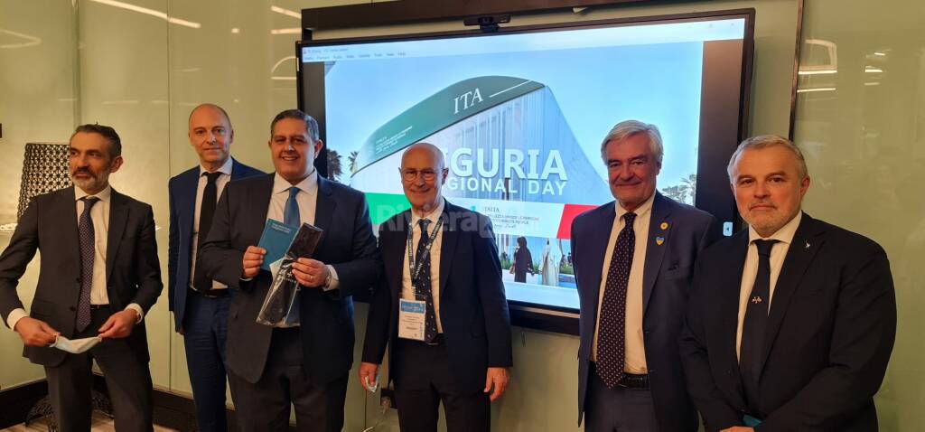 Expo Dubai celebra la Liguria, il presidente Toti visita il padiglione Italia