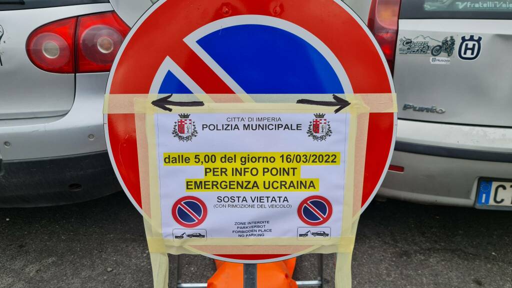 Allestito ad Oneglia l’info point per i profughi ucraini