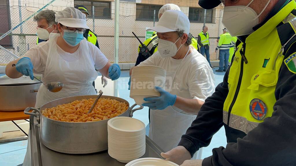 Bomba day, a Taggia mensa in tenda per 240 persone