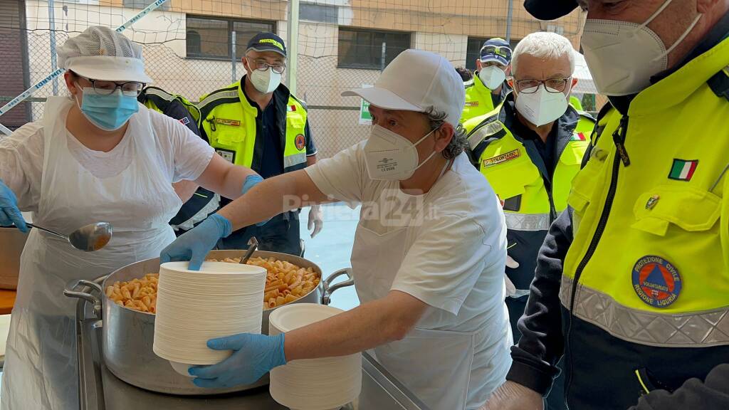 Bomba day, a Taggia mensa in tenda per 240 persone