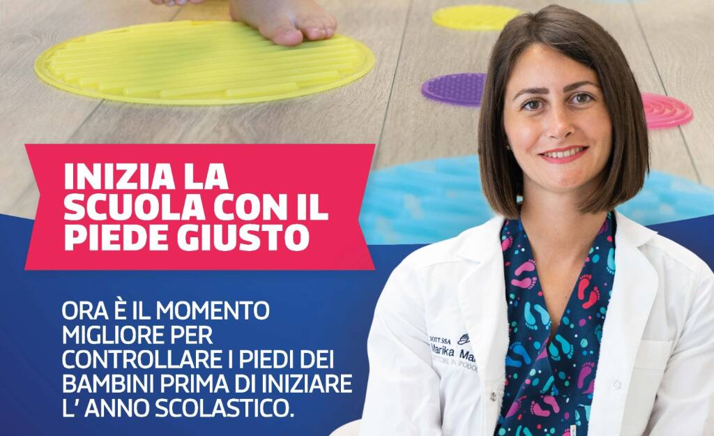 Si torna a scuola, i consigli del podologo Marika Manera per la cura dei piedi dei bambini