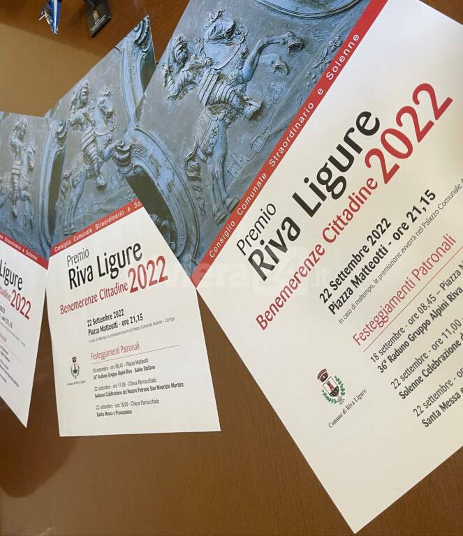 Riva Ligure Benemerenze 2022