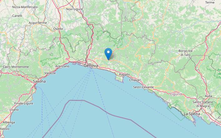 Trema ancora la terra in Liguria, registrata doppia scossa in provincia di Genova