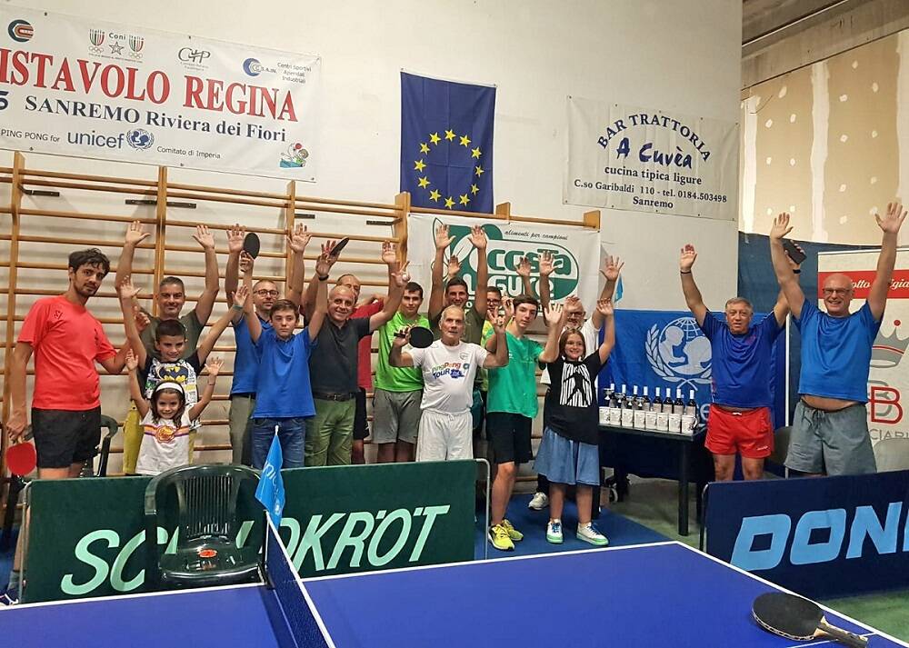 Primo campionato regionale ligure di Ping Pong for Unicef 2022