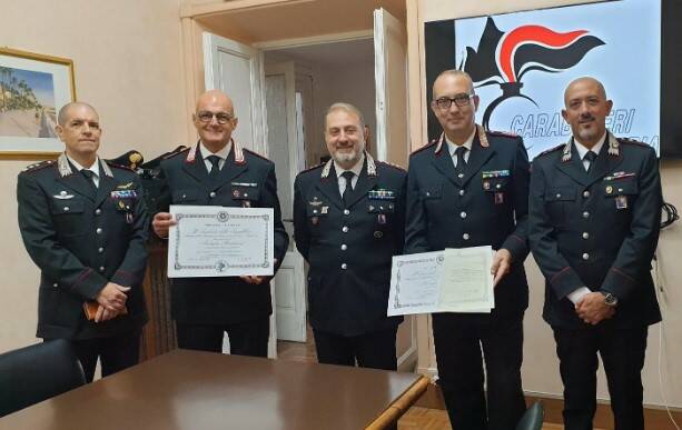 Carabinieri, ai luogotenente Ciocchetti e Rivano conferita la “Medaglia Mauriziana”