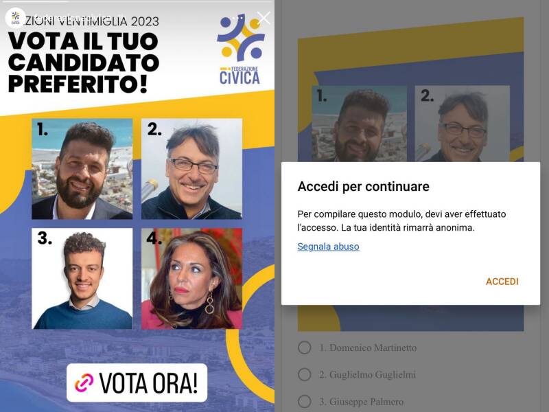 Elezioni a Ventimiglia, Federazione Civica lancia il sondaggio su Instagram per scegliere il candidato sindaco