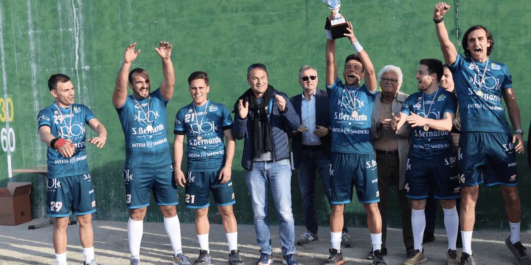 Pallapugno, la Olio Roi Acqua San Bernardo Imperiese vince la Supercoppa