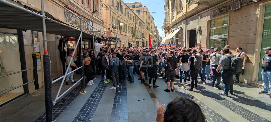 Gli ultra del Basilea invadono Sanremo