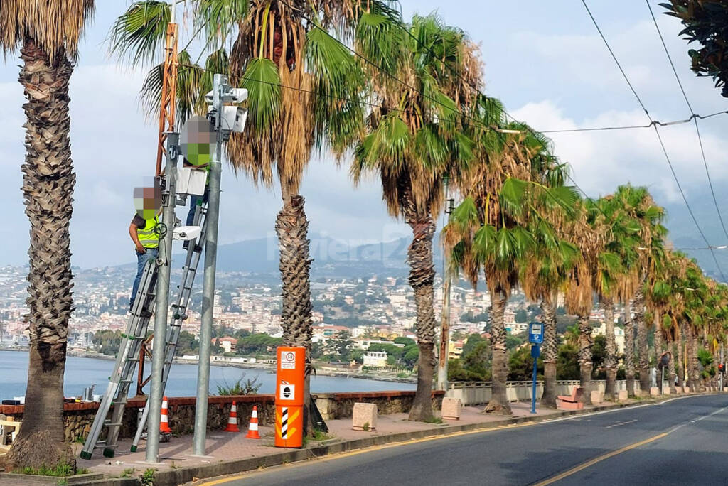 Sanremo, iniziata l’installazione dei velox fissi. Funzioneranno anche di notte