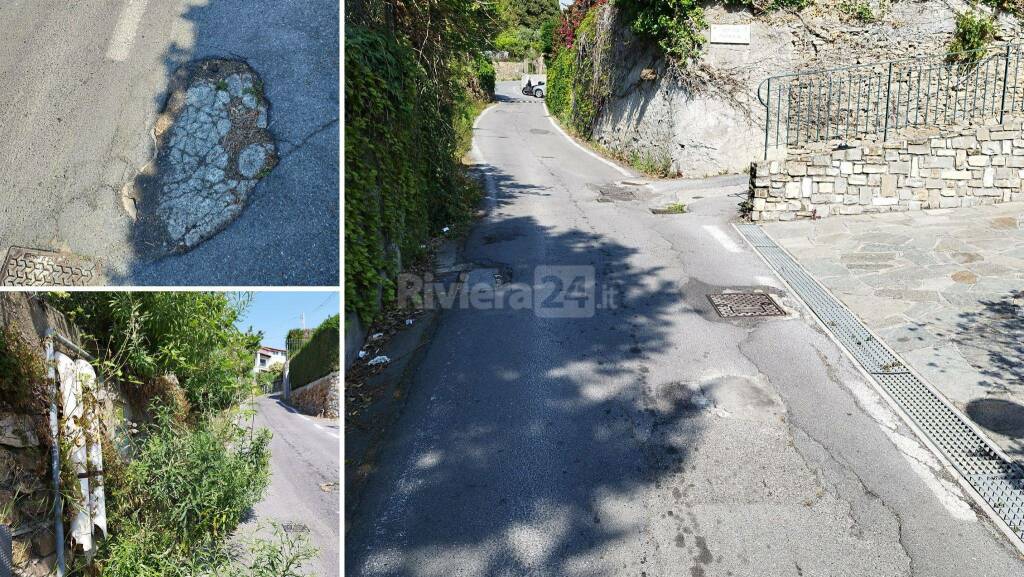 Buche in strada San Bartolomeo