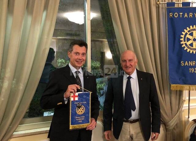 Il Rotary club Sanremo ha accolto Alberto Guglielmi Manzoni come nuovo socio