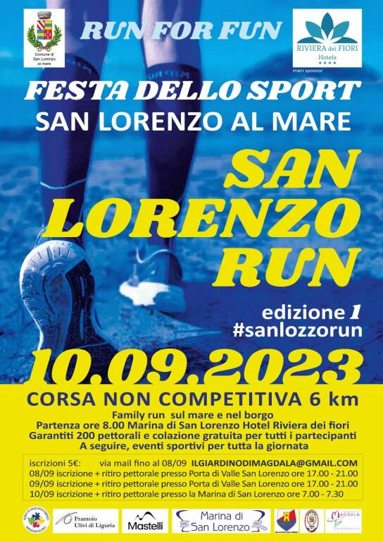 riviera24 - Countdown per la prima edizione della “San Lorenzo Run”