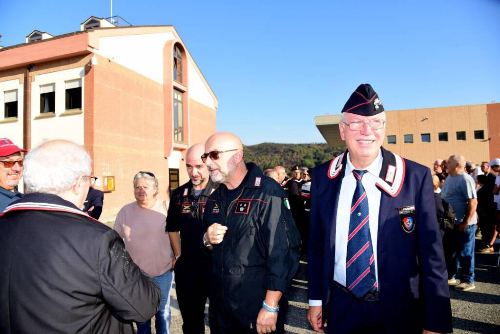 Associazione nazionale e protezione civile carabinieri di Ventimiglia in visita ad Albenga