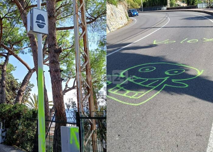 vandalizzato autovelox bordighera