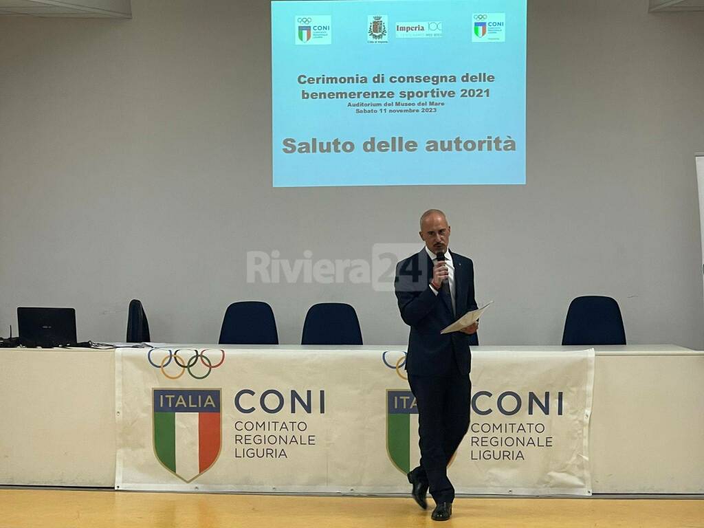 Imperia, consegnate le benemerenze sportive del CONI