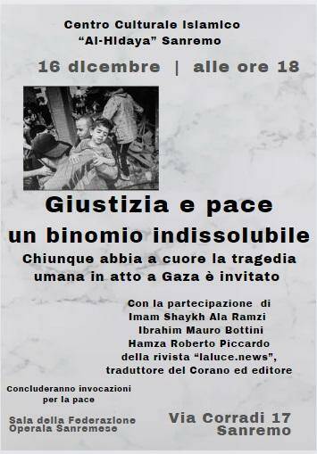 Per Gaza e la Palestina, giustizia e pace, un binomio indissolubile