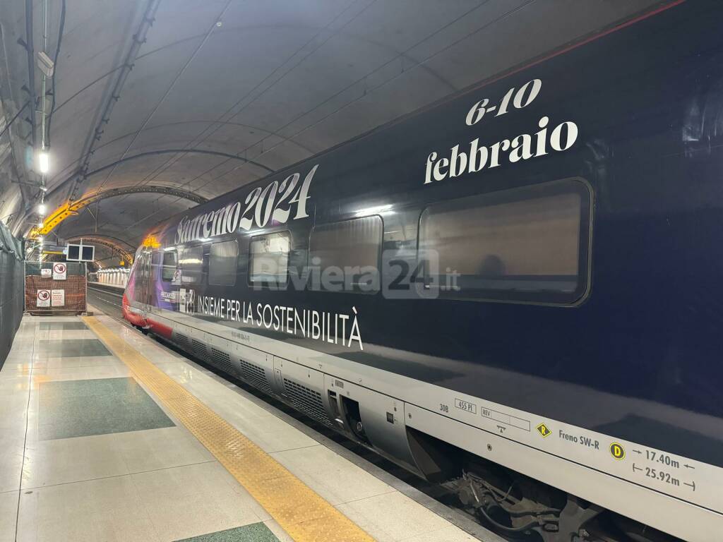 Il treno del Festival di Sanremo arriva in anticipo: a bordo gli ad di Trenitalia e Rai