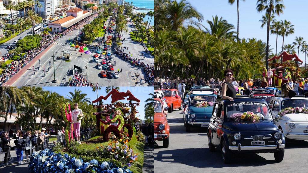 “SanremoInFiore&Outdoor”, una folla in festa saluta il ritorno del Corso Fiorito