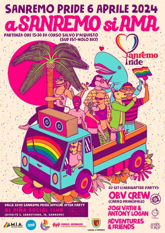 Sanremo Pride, il percorso dell’edizione 2024