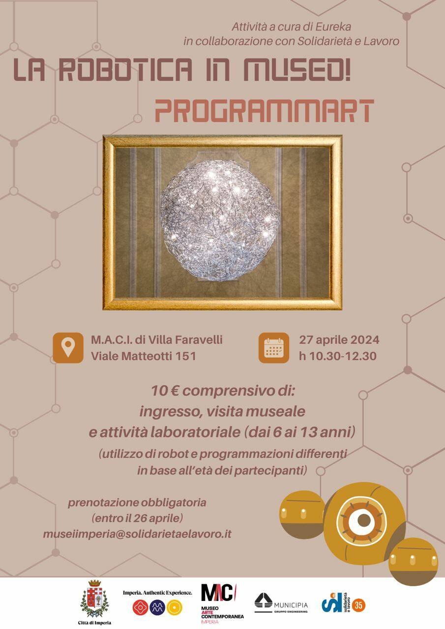 \"ProgrammArt\": laboratorio artistico e di programmazione a Villa Faravelli