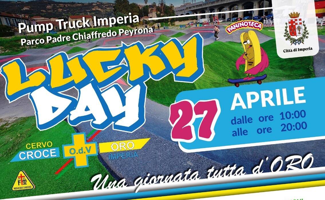 Lucky Day, evento benefico al “Pump Track” per la Croce d’Oro di Imperia e Cervo