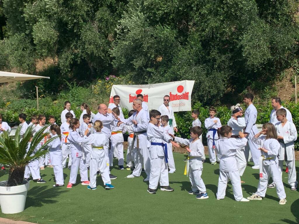 Giornata di allenamenti a Bussana per gli allievi del Fudoshin Karate Liguria