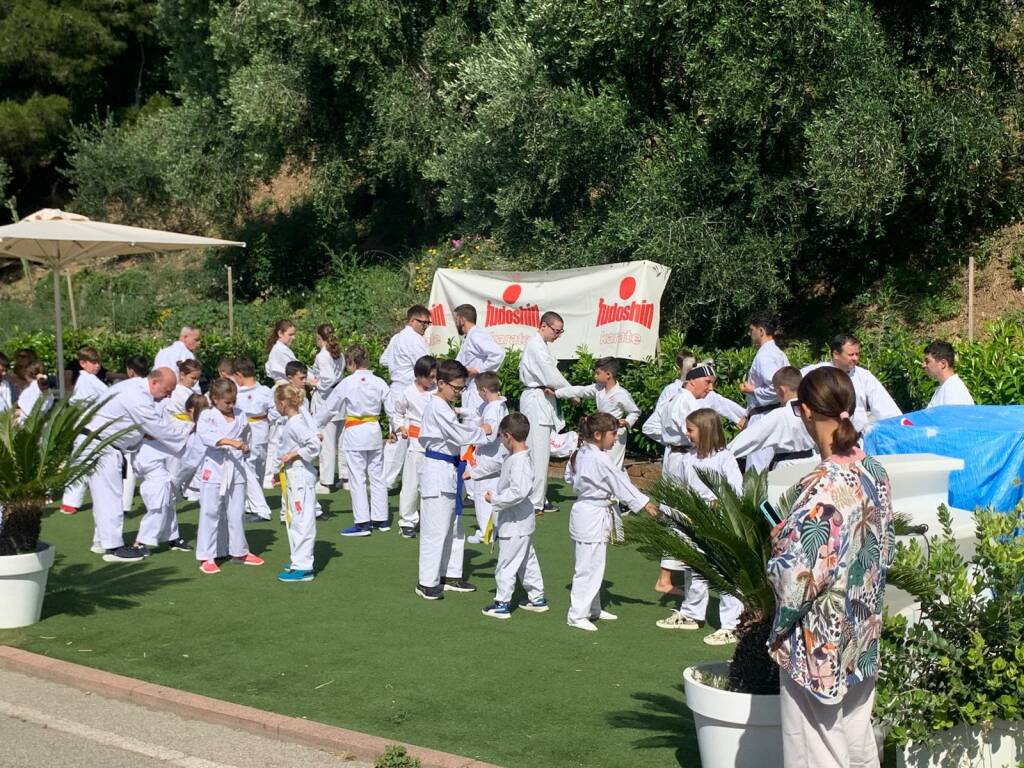 Giornata di allenamenti a Bussana per gli allievi del Fudoshin Karate Liguria