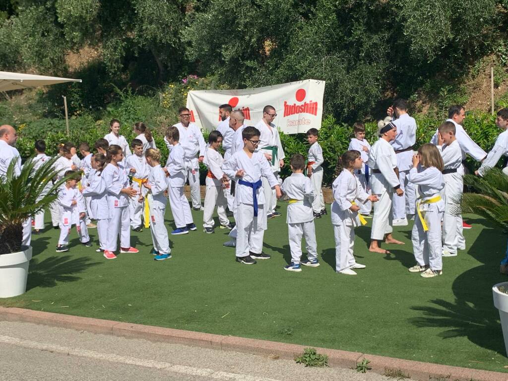 Giornata di allenamenti a Bussana per gli allievi del Fudoshin Karate Liguria