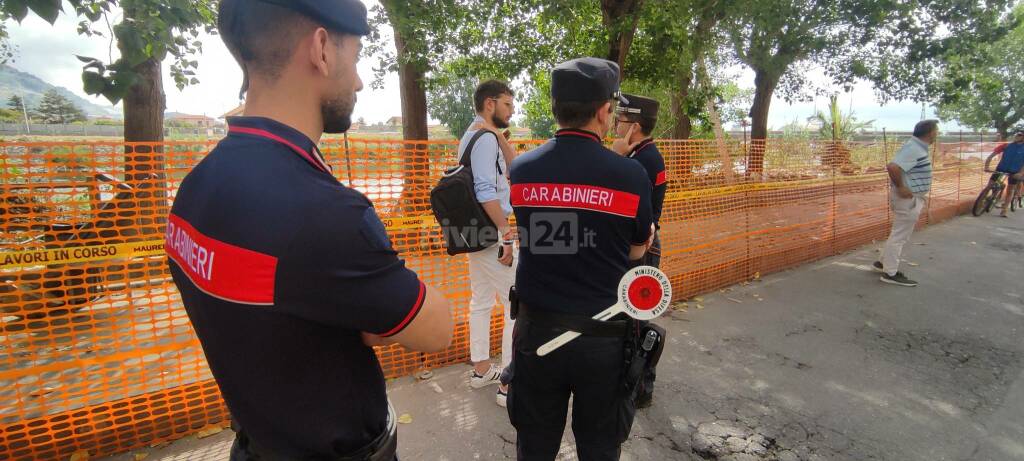 Sopralluogo carabinieri forestali