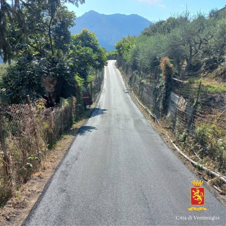 Asfalti San Bernardo e Seglia a Ventimiglia 