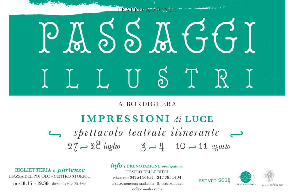 Passaggi illustri- Impressioni di luce a Bordighera