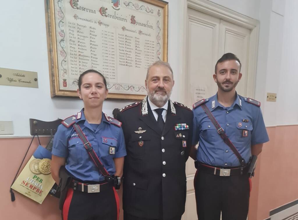 Il colonnello Morganti consegna le onorificenze ai carabinieri del comando provinciale di Imperia