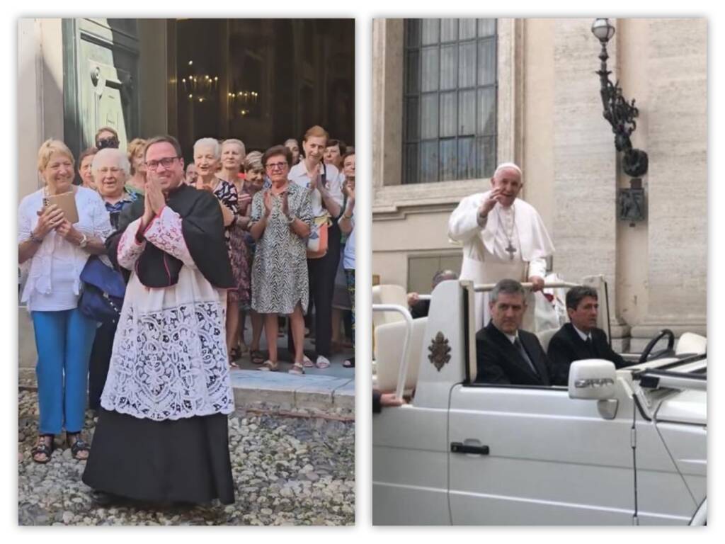 Don Filippo Pirondini e Papa Francesco 