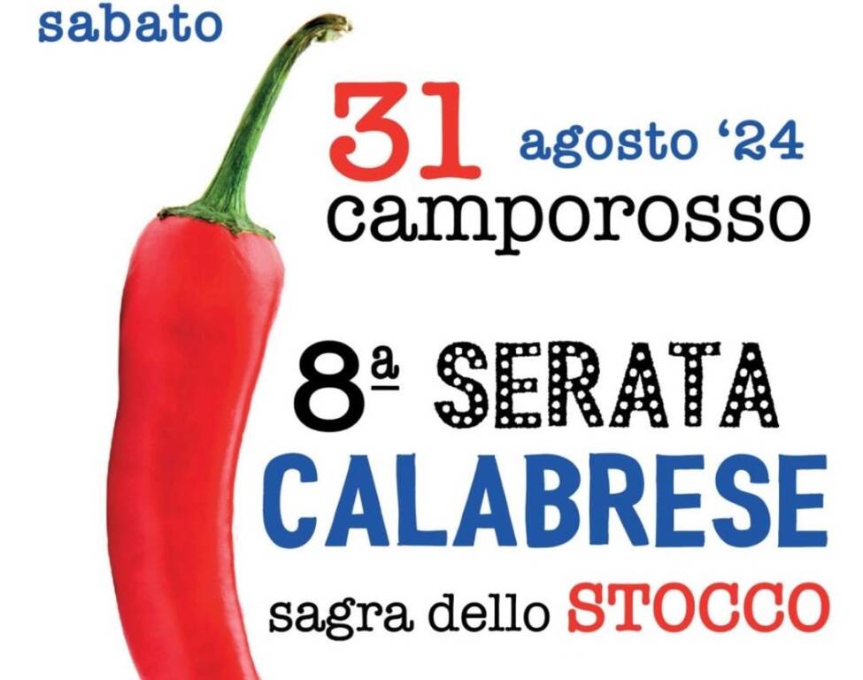 A Camporosso l’ottava serata calabrese, tutto pronto per la sagra dello stocco