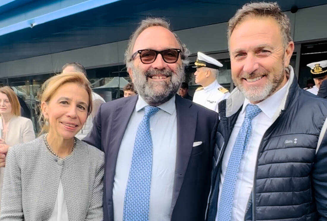 Il presidente ad interim Alessandro Piana all’inaugurazione della 64ª edizione del Salone Nautico di Genova