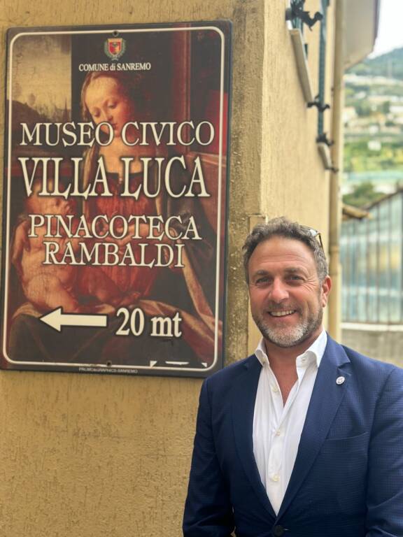 Sanremo, il presidente facente funzioni Piana e l’assessore Donzella in visita al museo di Villa Luca