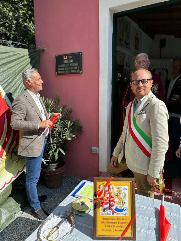 Inaugurata la nuova sede sociale della Compagnia Balestrieri Città di Ventimiglia